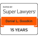 Rated By Super Lawyers | Daniel L. Goodkin | 15 Years